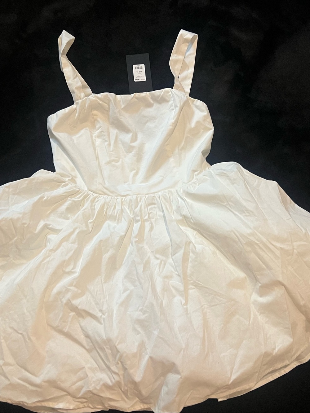 Fashion Nova White Piper Poplin A Line Mini Dress